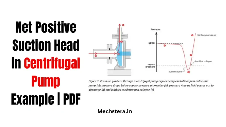 Net Positive Suction Head in Centrifugal Pump Example PDF