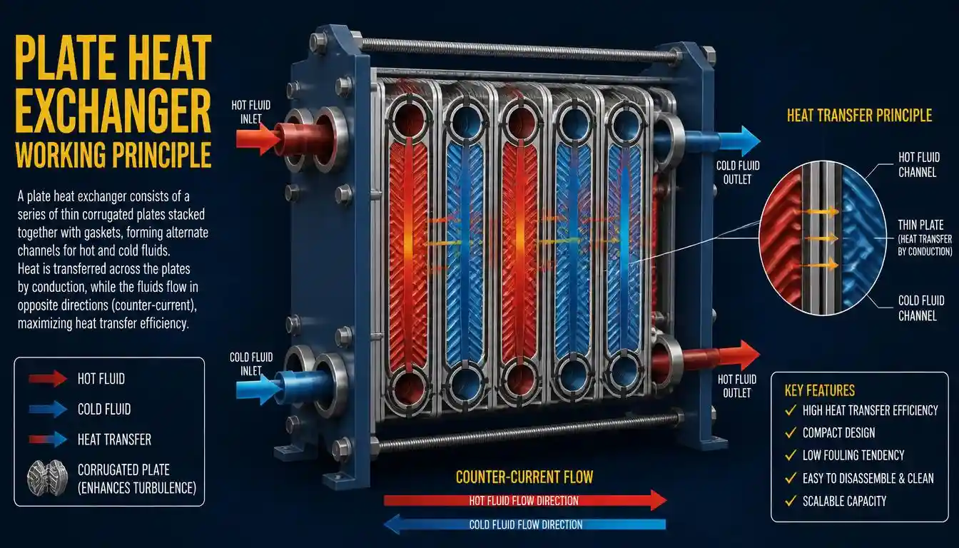 Plate Heat Exchanger Working Principle